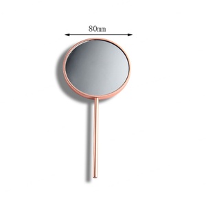 Hot Promotion Rose Gold Customized Logo Hand Held Pocket <b>Makeup</b> <b>Mirror</b> - Product Image 3