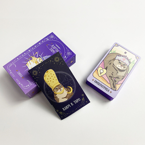 Luxe Papieren Bordspel Kaartspellen Op Maat Bedrukt Logo Uw Eigen Ontwerp Tarotdekken Met Reisgids - Product Image 1