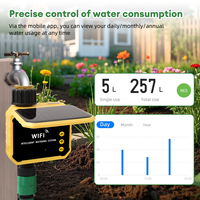 Système d'irrigation automatique intelligent solaire Wi-Fi en gros avec contrôle à distance par application et capteur de pluie pour jardin et pelouse