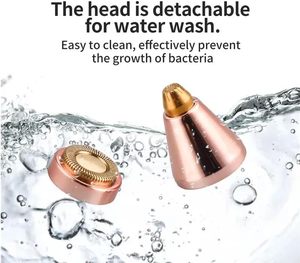 <span class=keywords><strong>Rasoir</strong></span> à sourcils USB indolore 2-en-1 pour l'épilation de la zone <span class=keywords><strong>intime</strong></span> des femmes Outil à ressort anglais pour usage domestique - Product Image 5