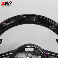 Pour Volkswagen 2012-2019 Golf R-Line GTI GTS GLI Mk7 GTE GTD CC Polo modèle forgé en Fiber de carbone daim LED volant