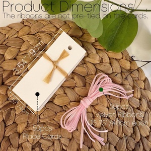 Cartes de placement pour nappes de table, cartes de visite pour mariages et dîners, décoration d'art moderne, cartes cadeaux transfrontalières - Product Image 2