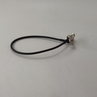 Conector BNC Macho en Ángulo Recto a TNC Hembra de Montaje en Panel, Cable Coaxial RG58 de 400mm, Ensamblaje de Cable Jumper RF