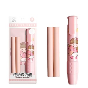 Gommes à effacer rétractables en gros, best-sellers pour les élèves du primaire et les enfants de maternelle, gommes à effacer mignonnes en forme de dessin animé, type poussoir - Product Image 5