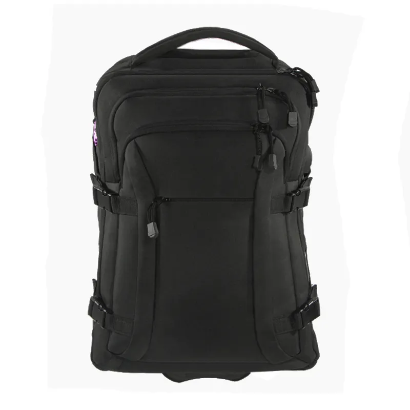 Hot sale high quality trolley backpack with wheel men women travel backpack trolley with USB cable business laptop backpack