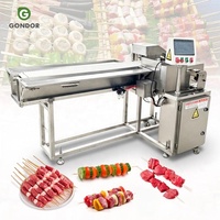 Machine électrique automatique pour brochettes de viande et de mouton en acier