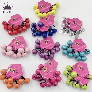 Coleteros JIRIS con Cuentas Grandes y Logotipo Personalizado, Elásticos para Cola de Caballo, con Bola Decorativa, Unisex, para Niñas Pequeñas - Product Image 1