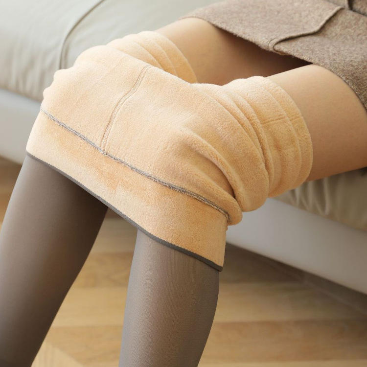 That Look Skin Colored Fleece Tights Fleece Lined Tights Women