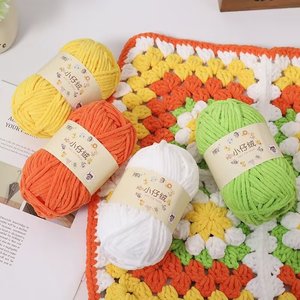 Hengyi 100% <span class=keywords><strong>polyester</strong></span> Crochet chủ đề nhuộm <span class=keywords><strong>Spun</strong></span> sợi cho tay đan có độ bền cao và độ co thấp - Product Image 1