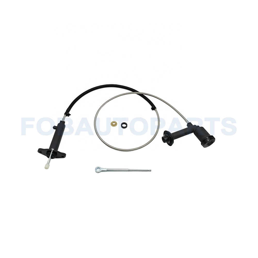 Clutch Master & Slave Cylinder & Line Assembly Kit Compatible for DODGE RAM 1500 2500 3500 5.9L 2000-2003 52110495AE