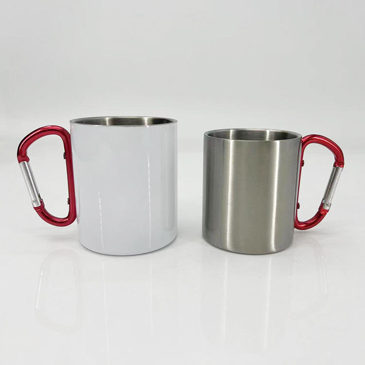 MiOYOOW Stainless Steel Carabiner Mug, 10Oz Double Walled - View #4