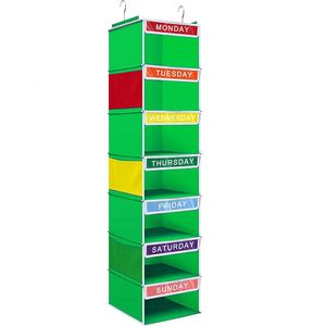 Organizador Colgante Plegable para Puerta con 5 Bolsillos Transparentes a Prueba de Polvo, Multifuncional para Juguetes de Niños, Armario y Sala de Estar - Product Image 4