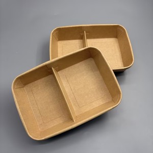Tazón de Sopa de Fideos de Papel Kraft Ecológico, Resistente al Calor, Cuadrado, para Restaurante, Venta al Por Mayor de Fábrica - Product Image 5