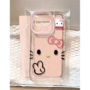 Custodia Trasparente <span class=keywords><strong>Hello</strong></span> <span class=keywords><strong>Kitty</strong></span> con Stampa Gatto Carino in TPU per iPhone 17 Pro 16 15 14 13 12 11 Pro Max - Product Image 3