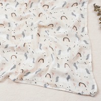 Couverture d'emmaillotage en mousseline de coton de bambou Kangobaby pour nouveau-né, imprimée et tissée, literie moderne pour bébé
