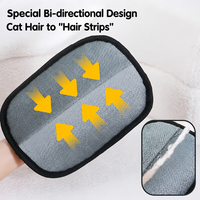 Éliminateur de poils de chat et de chien portable et écologique, grattoir à poils d'animaux manuel, 100% coton, outil de toilettage réutilisable pour un usage domestique