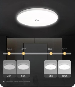 Luz de Techo Redonda con Sensor de Movimiento, Lámpara LED Industrial de 38W, 48W, Sensor de Inducción Impermeable - Product Image 6