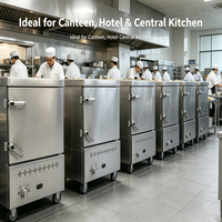 Machine à vapeur alimentaire industrielle en acier inoxydable, équipement de cuisine commercial pour hôtel et restaurant