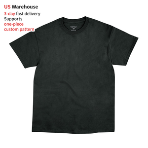 Bán Buôn USA Kho 100% Cotton T-Shirt Chất Lượng Cao Trống Unisex Tees <span class=keywords><strong>OEM</strong></span> Nhà Sản Xuất Tùy Chỉnh Đồng Bằng In Cho Nam Giới T Áo Sơ Mi - Product Image 2