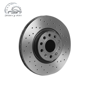Disco de Freno Delantero para <span class=keywords><strong>Audi</strong></span> A4 B9 A5 <span class=keywords><strong>Q5</strong></span>, OE 4M0615301AB, 330 mm, Ranurado, Rotor de 2 Piezas para Modelos 2016-2025 - Product Image 1