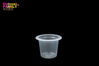 Mini-gobelets en gelée personnalisés, transparents, formes variées, ouverture ronde, pour petits desserts, emballage jetable, vente en gros disponible
