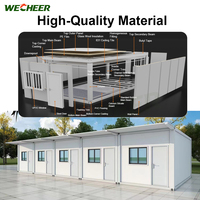 Panneau sandwich ignifuge sur mesure pour chambre, atelier, maisons conteneurs préfabriquées, maisons conteneurs temporaires commerciales en gros
