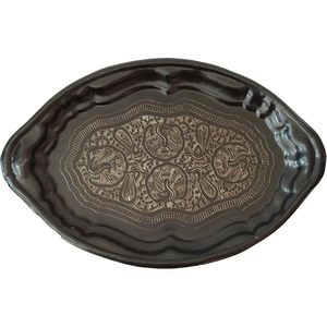 PARIJAT Handicraft 6-Piece <b>Goblet</b> Tray Pure Brass 4.2 Inch Wine Whisky Cocktail Serving <b>Goblets</b> for Bar Hotel Restaurant - Product Image 1