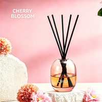 Diffuseur de roseaux à la fleur de cerisier de qualité supérieure, idéal pour la décoration intérieure et les cadeaux, parfait pour le salon, le spa et le bureau