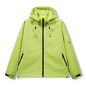 Customized logo Waterproof outdoor <b>jacket</b> women hooded <b>jacket</b> short lovers Joker casual coat <b>men</b> windproof and breathable - Product Image 3