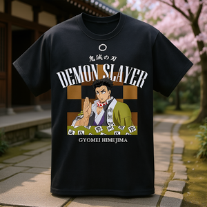 เสื้อยืดผู้ชาย Great Eastern Entertainment Demon Slayer Gyomei Himejima ทรงปกติ แขนสั้น ผ้าฝ้าย 100% สไตล์ลำลอง - Product Image 2