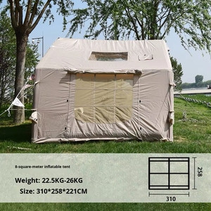 Toptan taşınabilir açık kamp komple <span class=keywords><strong>Set</strong></span> ekipmanları yağmur geçirmez kalınlaşmış gölgelik çadır Oxford şişme hava çadırı gecede - Product Image 6