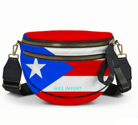 Sac à bandoulière léger pour femme avec fermeture éclair, motif drapeau de Niue, sac de loisirs patriotique
