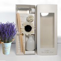 Bonne qualité cérémonie à la main soulagement durable diffuseur de fleurs séchées bouteille en céramique ensemble de diffuseur de roseau pour voiture à la maison