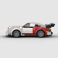 Compatible avec les briques de marque, voiture de course MOC, assemblage éducatif, bricolage, jouets de construction pour enfants, plastique ABS