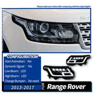 Feux avant blancs 6000K pour Land <span class=keywords><strong>Rover</strong></span> <span class=keywords><strong>Range</strong></span> <span class=keywords><strong>Rover</strong></span> L405 2013-2017 12V, boîtier renforcé en ABS, connexion rapide, ensemble avant - Product Image 2