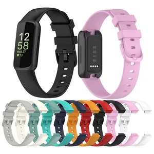 Cinturino con fibbia a colori cinturino di ricambio in Silicone sportivo in gomma per cinturino Fitbit Inspire 3 TPE