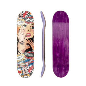 Tabla de Skateboard de Madera Personalizable con Impresión CMYK, Diseño de <span class=keywords><strong>Arce</strong></span> Canadiense, para Adultos, Gran Venta - Product Image 1