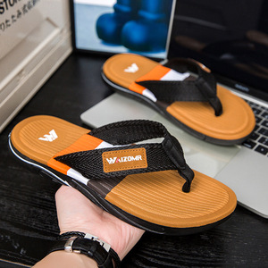 Tongs en caoutchouc pour hommes, style célébrité internet, résistantes à l'usure, tendance, polyvalentes, pour l'extérieur, la plage, décontractées, été - Product Image 3