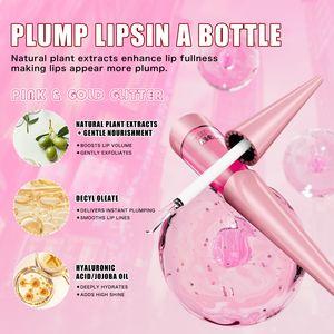 Brillo Labial Voluminizador con Ácido Hialurónico, Vitamina E, Extractos Naturales de Plantas, Hidratante y Humectante de Larga Duración - Product Image 5