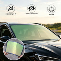 Film adhésif nano-céramique caméléon 1,52x30m, teinte solaire changeante pour vitres / vinyle de protection solaire pour voiture, protection UV/chaud, garantie 10 ans