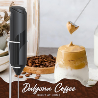 Mousseur à lait portable pour café-Mélangeur électrique à main, mini mélangeur de boissons, fouet et mousseur à café, cafetière