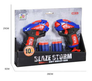 ปืนบลาสเตอร์พร้อมลูกดอกโฟมนุ่ม10ชิ้นปืนของเล่นพลาสติกสำหรับเด็กจำนวน2แพ็ค - Product Image 2