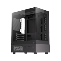 JNP Armoire de bureau avec vue sur la mer Châssis Ventilateur de refroidissement Système de refroidissement par eau Alimentation de bureau Boîtier d'ordinateur pour ordinateur