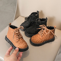 Bottes coréennes pour enfants, style léopard, nouvelle collection automne/hiver 2026, pour filles et petits garçons, semelle souple en EVA