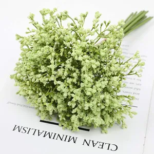 Oferta Especial: Decoración para Bodas, San Valentín, Graduaciones, Flores Artificiales de Gypsophila de Seda de Tacto Real, Coloridas, 32 cm - Product Image 6