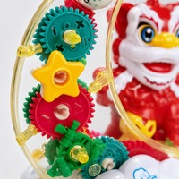 Vente en gros Nouveauté 2027 Jouet Lion Dansant Transparent à Engrenages avec Sons et Lumières pour Cadeaux du Nouvel An Chinois