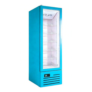 Réfrigérateur à boissons vertical à porte vitrée simple, design couleur macaron, pour supermarché - Product Image 6