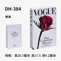 Vente en gros d'affichage nordique moderne en forme d'accessoire décoratif décoration livres factices modèle noir et blanc décor livres boîte