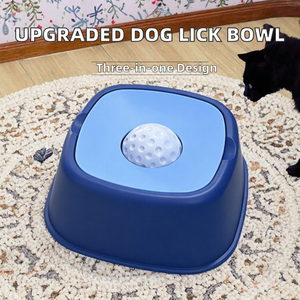 Pet <b>Slow</b> <b>Feeder</b> <b>Bowl</b> PP Non-Slip Waterproof Square Lick <b>Bowl</b> for Indoor Outdoor Travel - Product Image 2