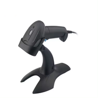 Lecteur de codes-barres portable sans fil 2,4 G USB 1D 2D, lecteur de codes QR mains libres, support pour supermarchés, entrepôts, chaînes de magasins